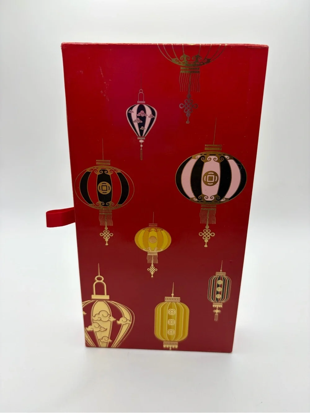 Christian Louboutin Red and Gold Lantern Motif Envelopes Box Set